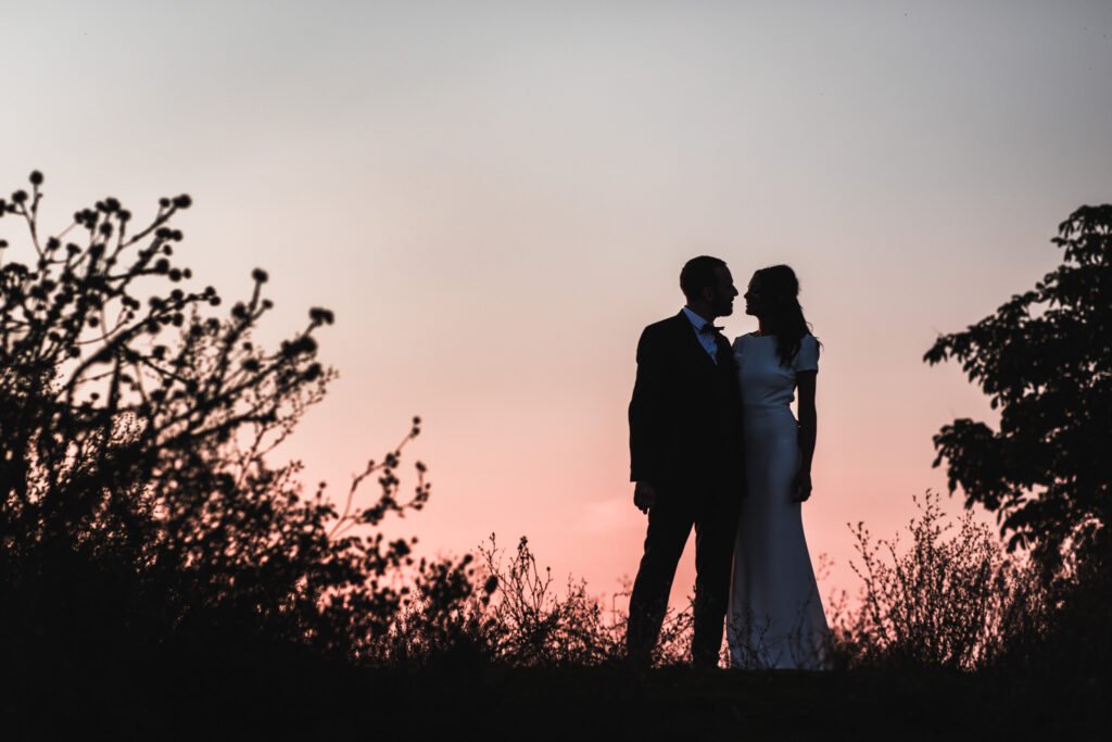 Reportage photo de mariage couché de soleil