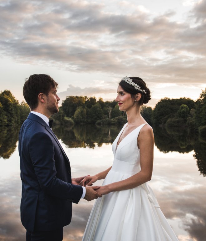 Photo de couple au Domaine des Étangs à Massignac