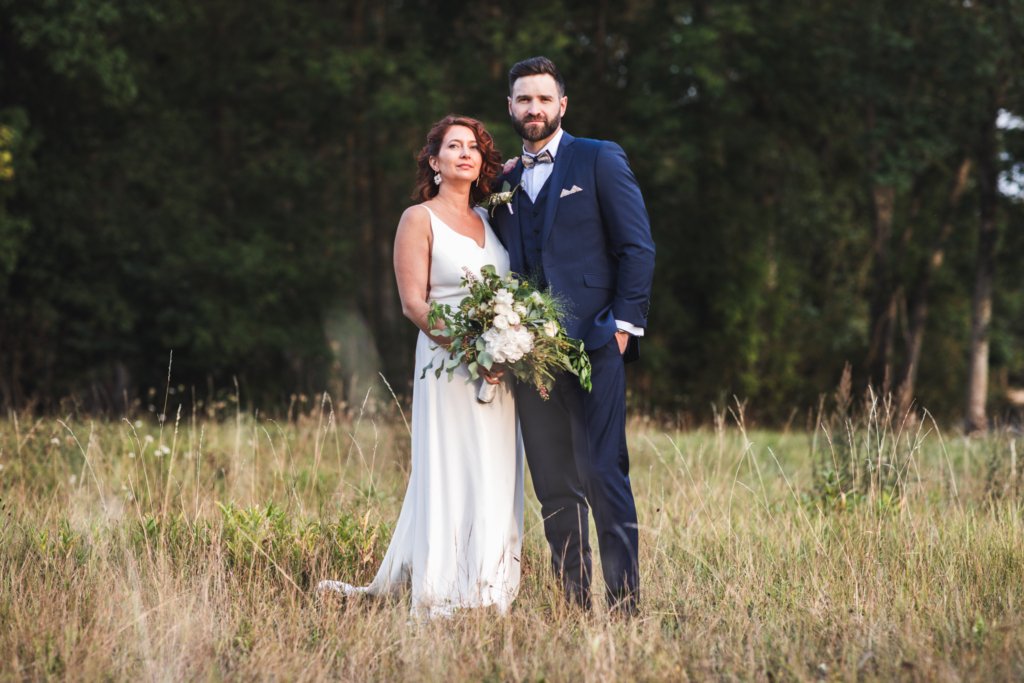 Couple lors d'un mariage au Château de Beaujeu