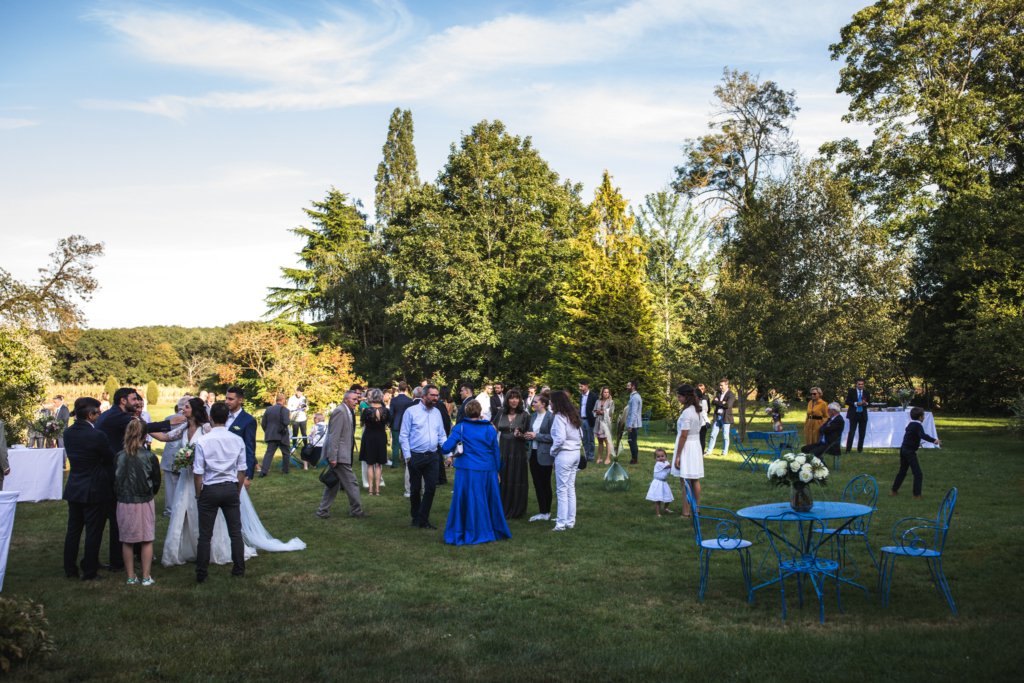 Cocktail de mariage au Manoir des Prévanches