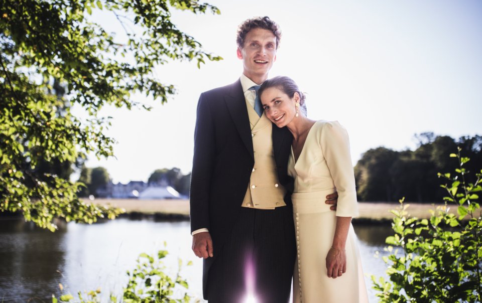 photo de couple lors d'un mariage dans la Sarthe
